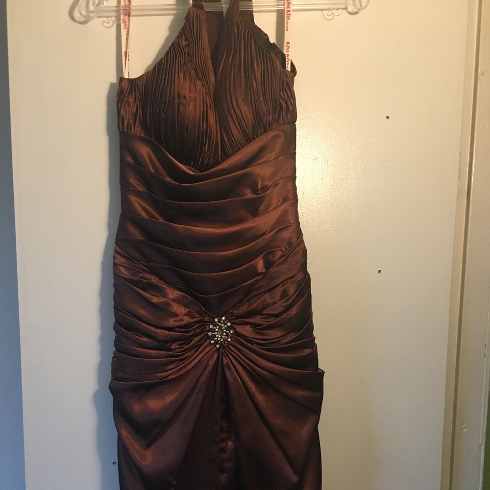 Chocolate briar Mermaid style prom dress